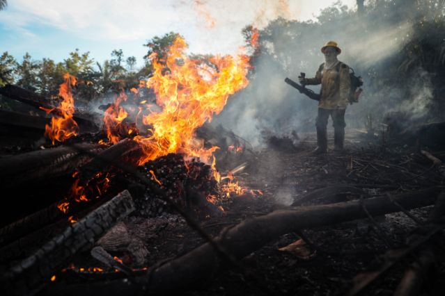 Los focos de incendio en la Amazonía brasileña aumentan un 28 % en julio