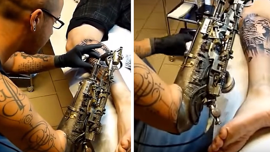 Primer tatuador con brazo protésico protagoniza Tattoo Show de Buenos Aires