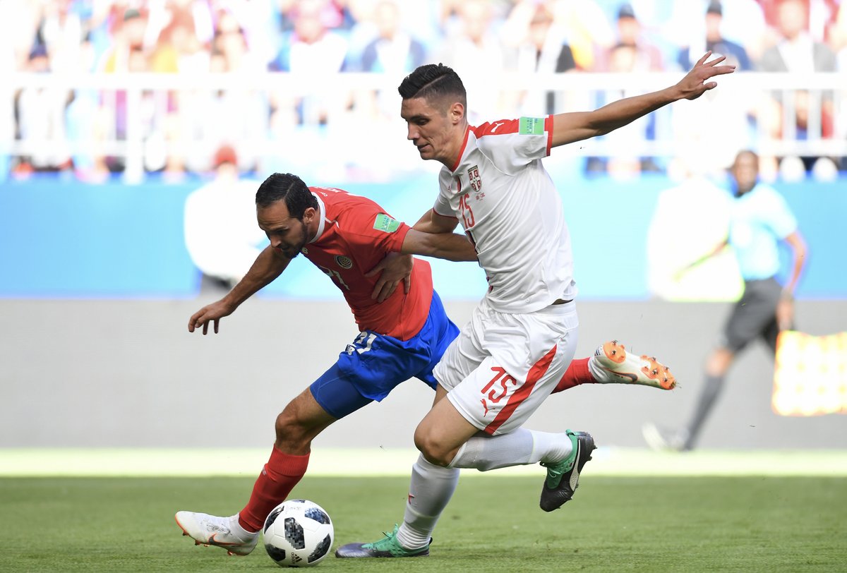 Costa Rica cae ante Serbia en el primer partido por el Grupo E