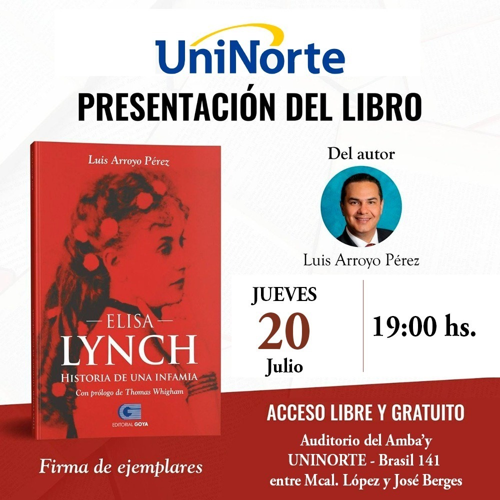 Presentan el libro “Elisa Lynch – Historia de una infamia”
