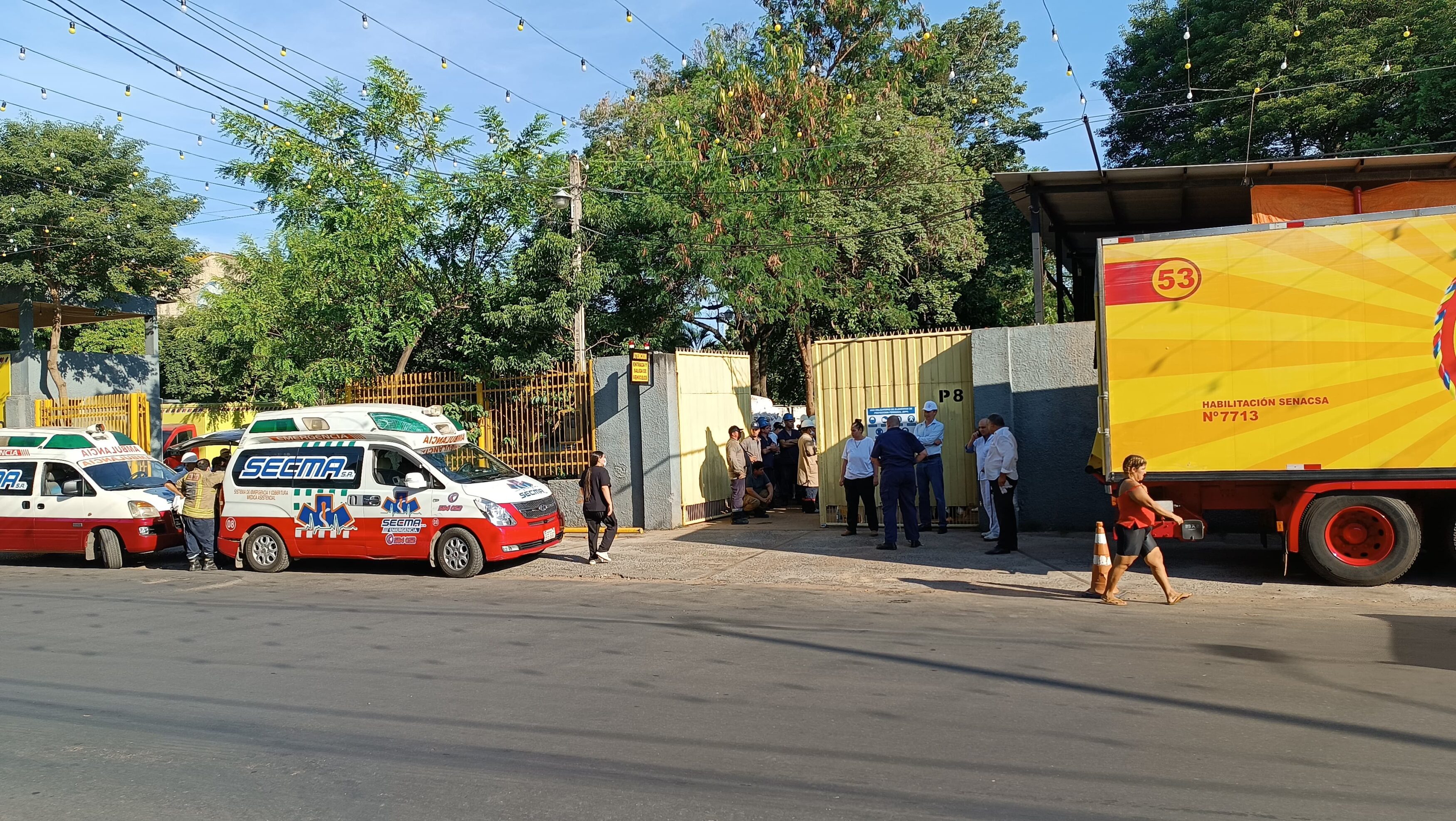 Varios heridos tras fuga de amoníaco en fábrica de San Lorenzo
