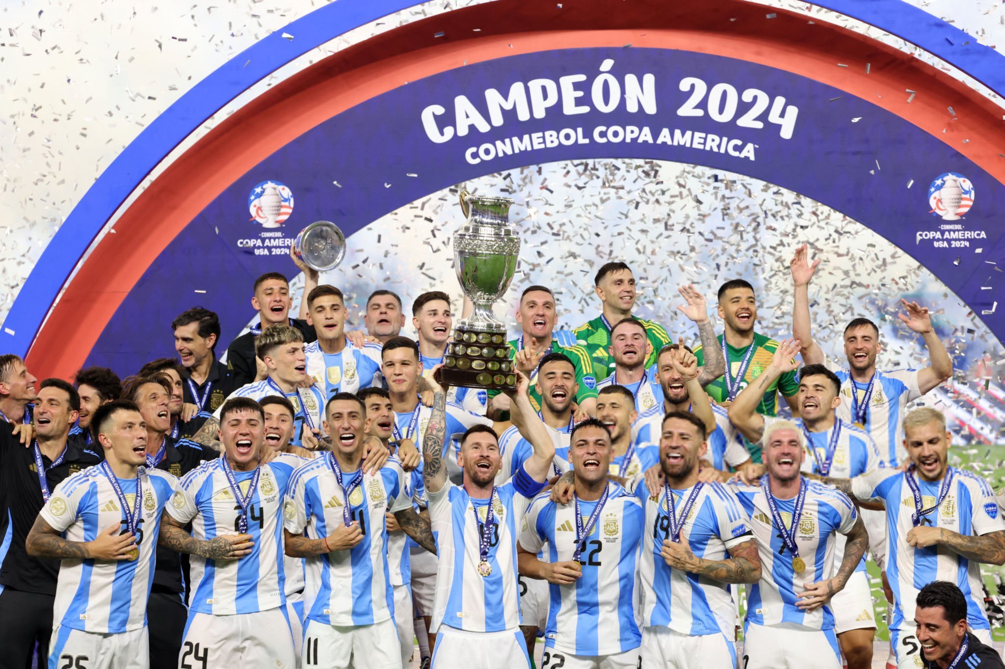¡Muchachos! Son campeones nuevamente de la Copa América