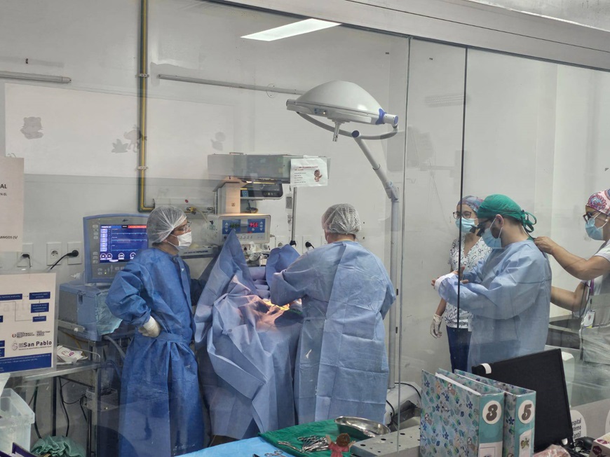 Realizan cirugía cardíaca de alta complejidad en el Hospital San Pablo