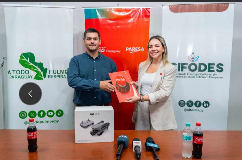 Coca-Cola Paresa fortalece la investigación y conservación del Chaco con tecnología de monitoreo aéreo para A Todo Pulmón