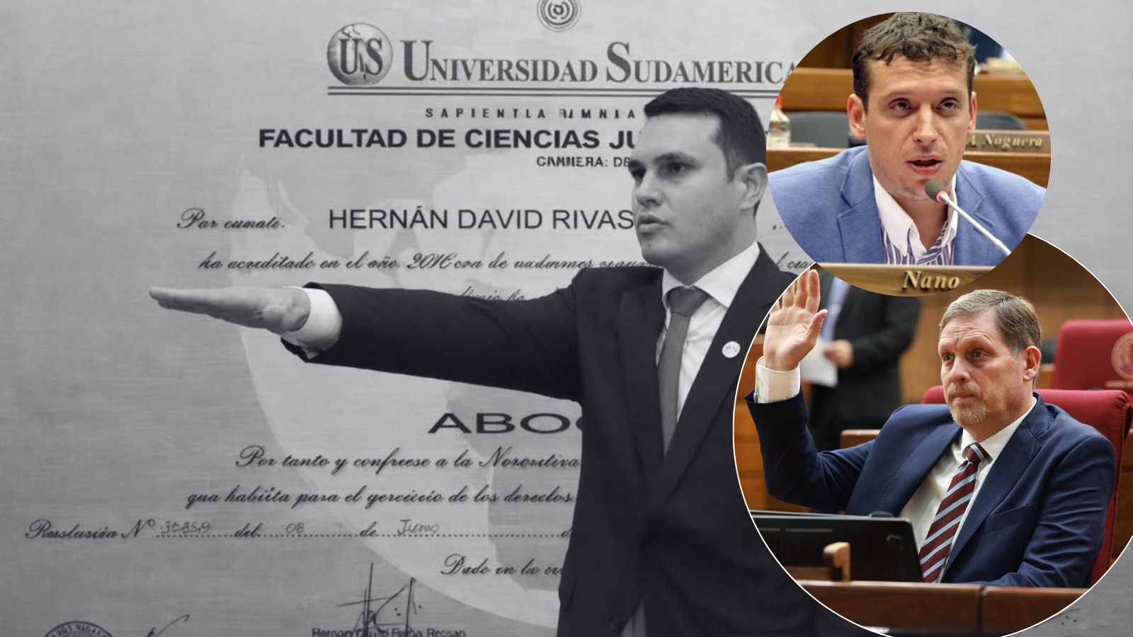 Hernán Rivas presenta su renuncia “indeclinable” al Senado en medio del caso por presunto título falso