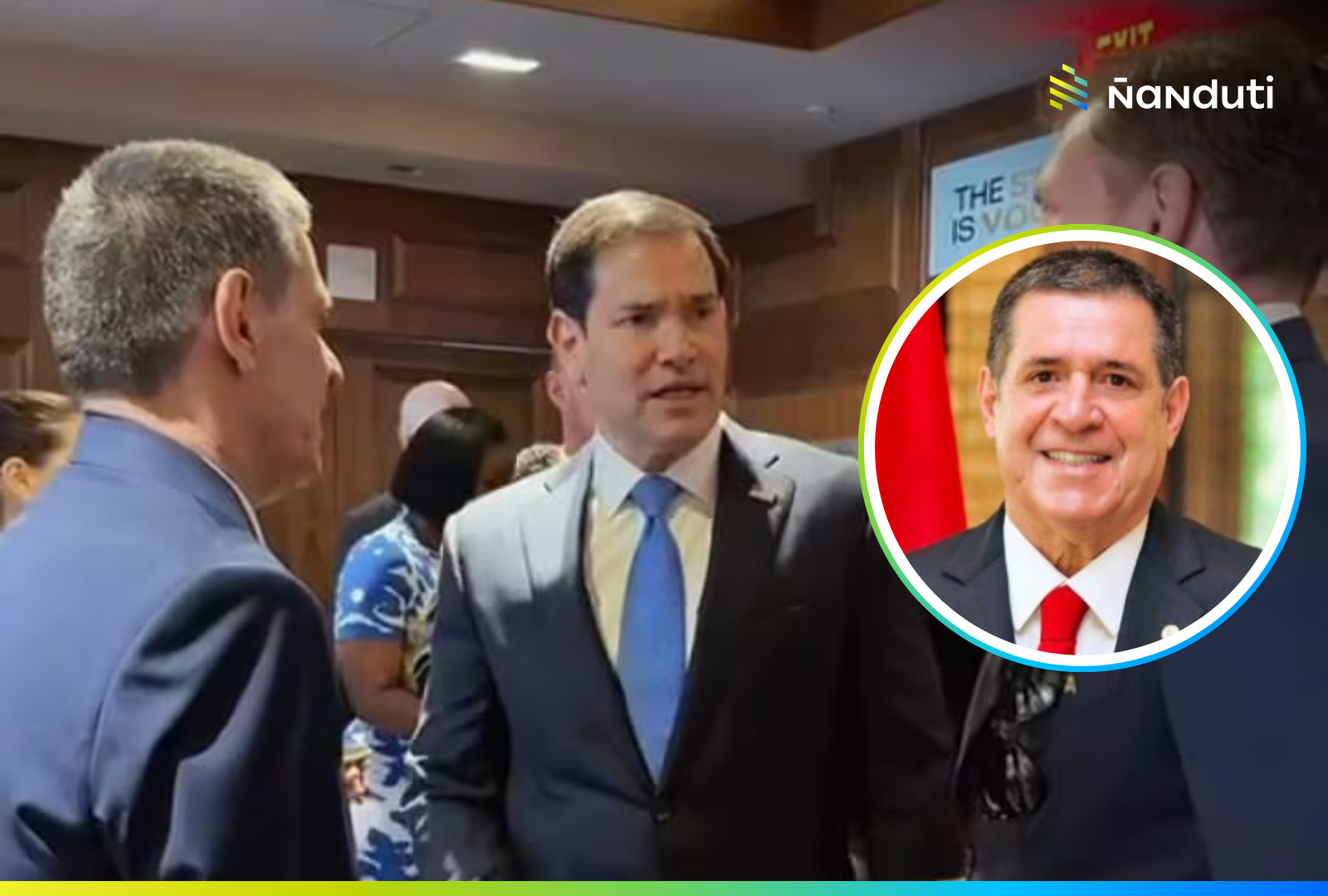 Horacio Cartes se reunió con el secretario de Estado de EEUU, Marco Rubio, en la previa de la Copa del Mundo