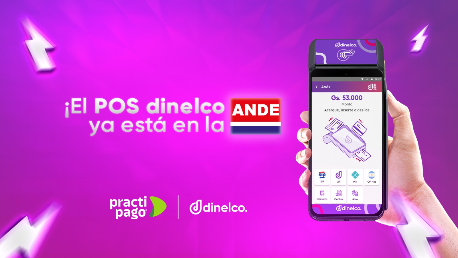 Usuarios de la ANDE ya pueden realizar el pago de facturas mediante tarjetas y QR
